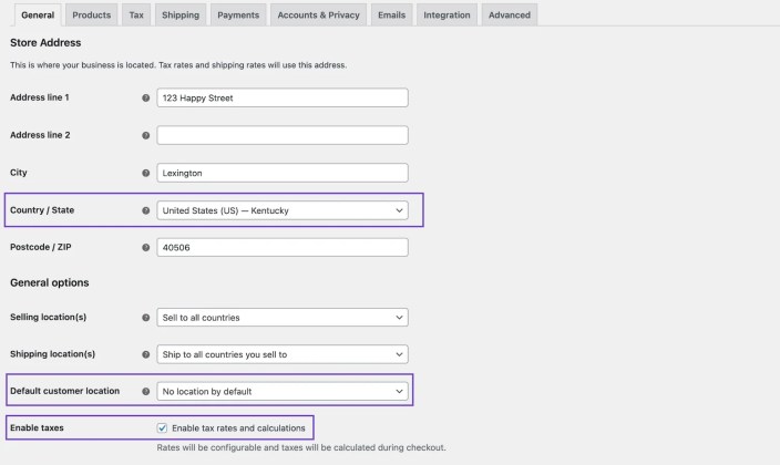 Scenario 5 General settings